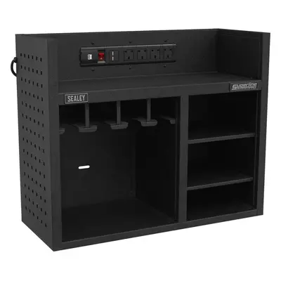 760mm Power Tool Storage Rack - Fitted Power Strip - Holds Power Tools