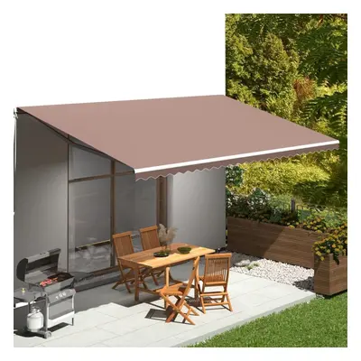 vidaXL Replacement Fabric for Awning Brown 6x3 m Outdoor Canopy Patio Sunshade