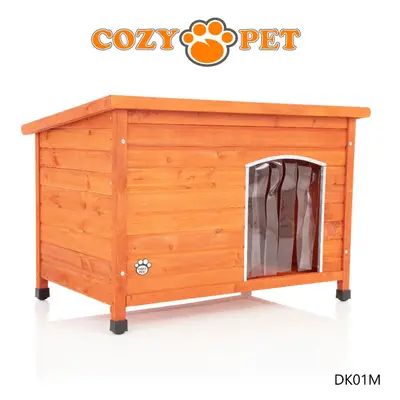 Dog Kennel, Cozy Pet Size Insulated Wooden Puppy Kennels House DK01M