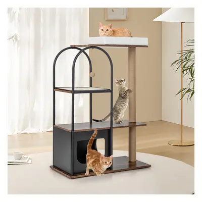 118 CM Cat Tree Tower with Condo Activity Center Set w/ Scratching Posts