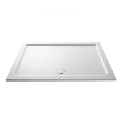 Slim x Rectangular Stone Resin Shower Tray For Wetroom Enclosure