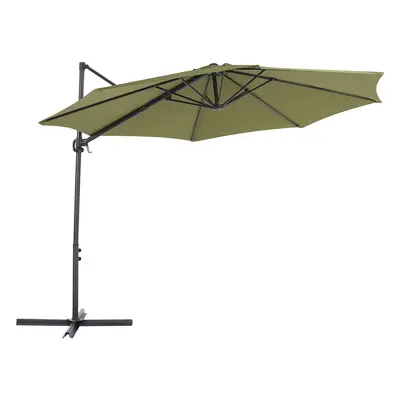 Cantilever Garden Parasol 2.95 m Green SAVONA II