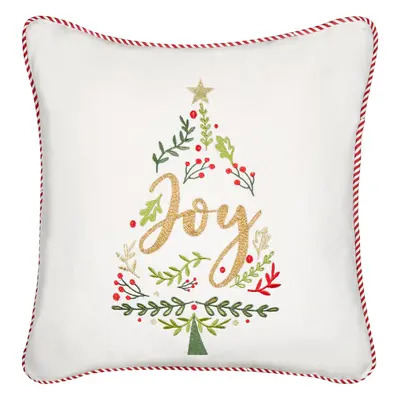 Throw Cushion ECHEVERIA Velvet x cm White Christmas Pattern