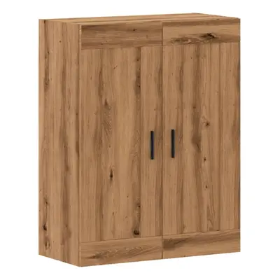 (oak) vidaXL Wall Mounted Cabinet Hanging Storage Cabinet Old Wood Engineered Wood