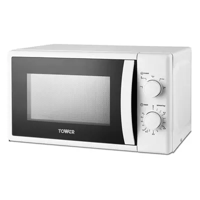 Tower T24034WHT Microwave with Power Levels, 20L 700W, White