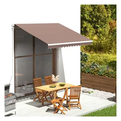 vidaXL Replacement Fabric for Awning Brown 3x2.5 m Outdoor Canopy Sunshade