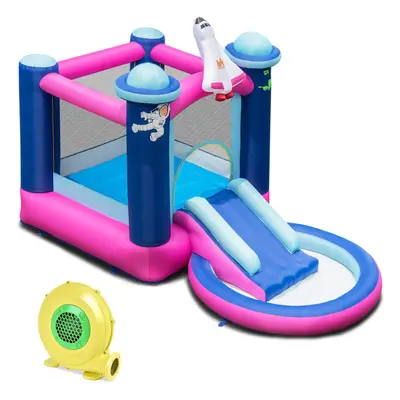 Inflatable Kids Water Slide Bouncy Castle Center with 480W Blower