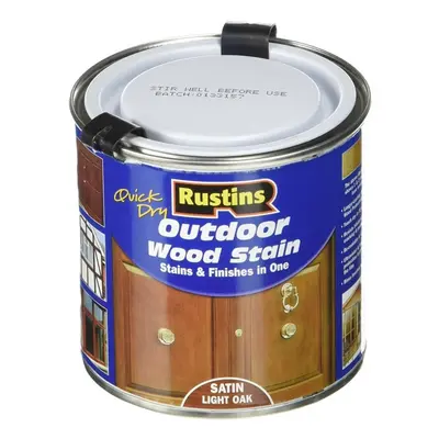 Rustins Quick Dry Outdoor Wood Stain Light Oak 2.5 Litre