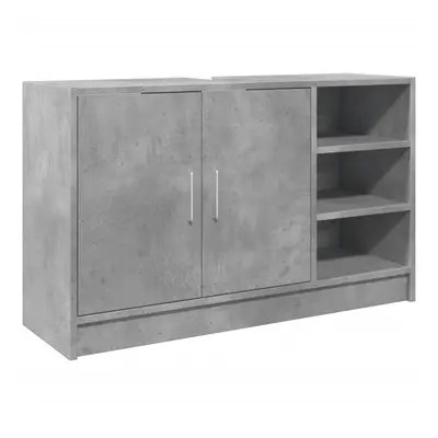 vidaXL Sink Cabinet Vanity Unit Storage Cupboard Concrete Grey Engineered Wood