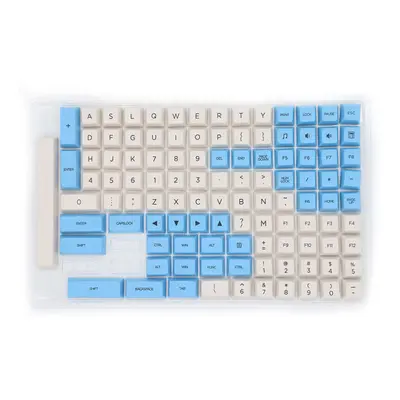 (Blue) Keys Color Matching Keycap Set XDA Profile PBT Sublimation Keycaps for Mechanical Keyboar