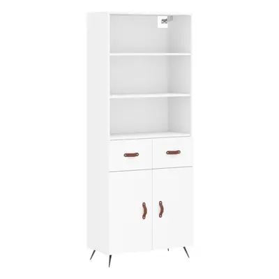 (white, doors drawers) vidaXL Highboard Sideboard Storage Cabinet Cupboard Cabinet Engineered Wo