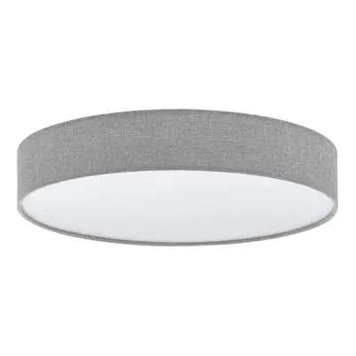 Flush Ceiling Light Colour White Shade Grey White Fabric Linen Plastic LED 40W