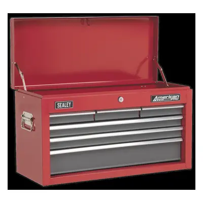 Topchest Drawer with Ball-Bearing Slides - Red/Grey