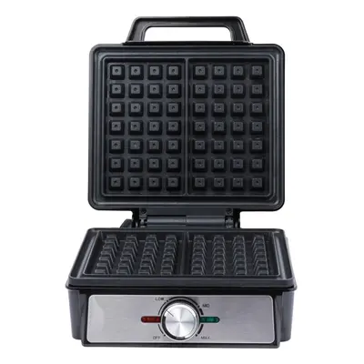 Salter EK5848 Waffle Maker Machine ? Non-Stick Dual Waffle Iron Plates, Deep Fill Belgian & Amer