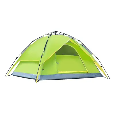 (Light Green) People Double Layers Waterproof Breathable Automatic Tent with Bag