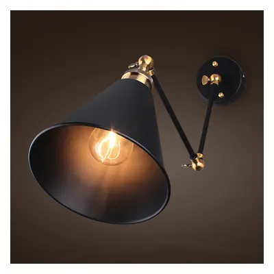 Industrial Swing Arm Sconce Wall Light Loft Lamp Fixture Fitting(Material: Copper+Iron)