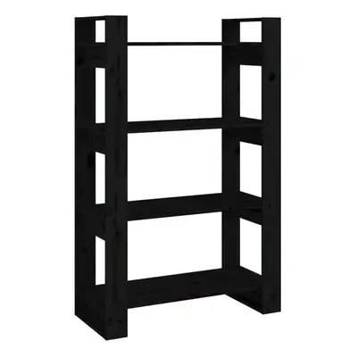 (black) vidaXL Solid Wood Pine Book Cabinet/Room Divider Rack Book Shelf Multi Colours