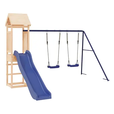 vidaXL Outdoor Playset Solid Wood Pine playset wooden playset playground set