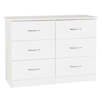 Nevada Drawer Chest White Gloss