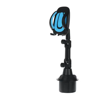 (Blue) Car Phone Mount Gooseneck Bracket for inch Devices Rotation