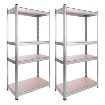 AREBOS 2x heavy duty shelving 160x80x40cm kg cellar shelving storage shelving plug-in shelving g