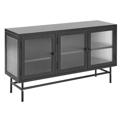 Display Cabinet DEVON Metal cm cm Black