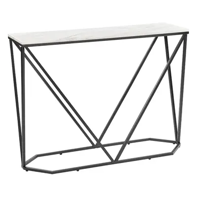 Console Table HAZEN Marble Effect Black