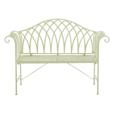 Garden Bench MILAZZO Metal Light Green