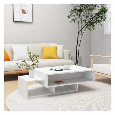 vidaXL Coffee Table White Chipboard Home Living Room Couch End Sofa Table