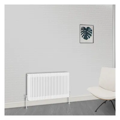 (600 x 1190mm-3 Column) NRG Traditional White Bathroom Cast Iron Radiator