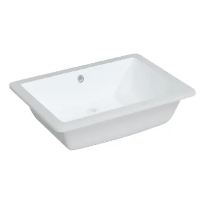 (55.5 x x 18.5 cm) vidaXL Bathroom Sink Wash Basin Countertop Basin White Rectangular Ceramic