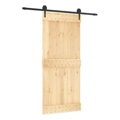 vidaXL Sliding Door with Hardware Set Interior Door Barn Door Solid Wood Pine