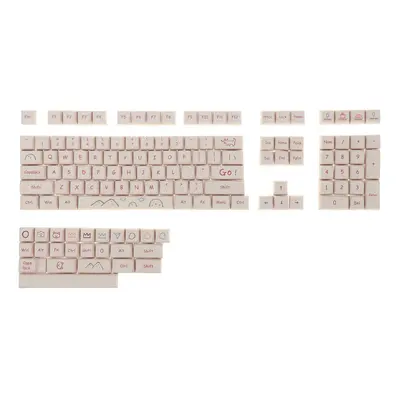 132 Keys Keycap Set PBT Sublimation XDA Profile Custom Keycaps for Mechanical Keyboard