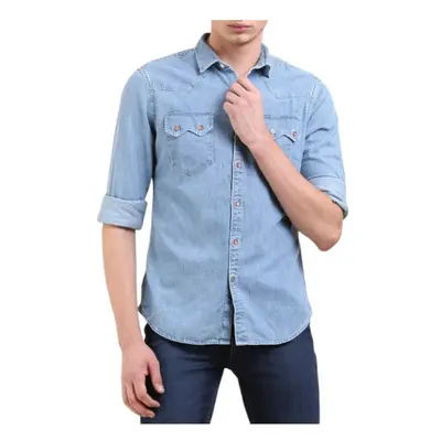 (Sky Blue, L) LEVI'S Sawtooth Mens Denim Shirt