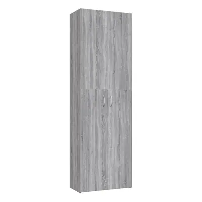 (grey sonoma) vidaXL Office Cabinet Filing Folder Organiser Storage Cabinet Engineered Wood