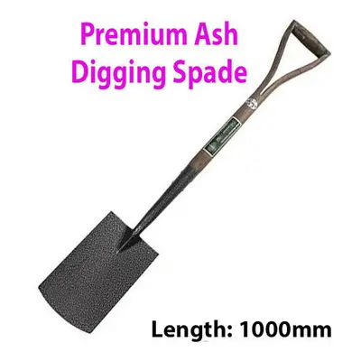 PREMIUM Carbon Steel 1000mm Digging Spade Shovel YD Handle Gardening Tool