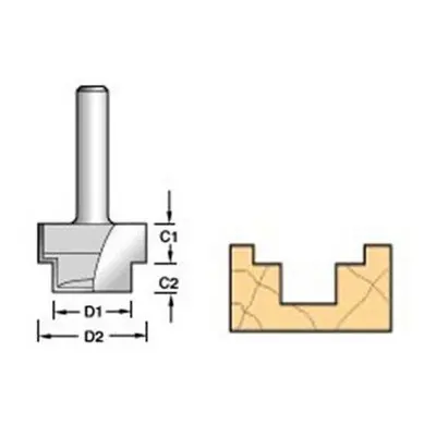 Trend 36/19X1/2TC 36/19 x 1/2 TCT Strip Recesser 9.5 x x x 6mm