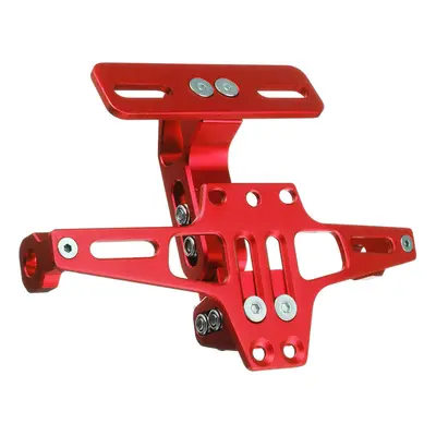 (Red) Motorcycle Rear License Plate Mount Holder With Turn Signal Light For Honda For Kawasaki Z