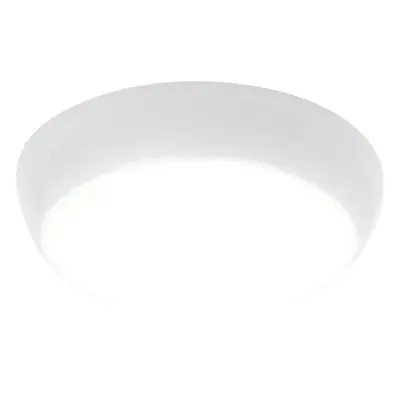 Emergency IP65 Bulkhead Light - 16W + 2W Cool White LEDs - Microwave Sensor