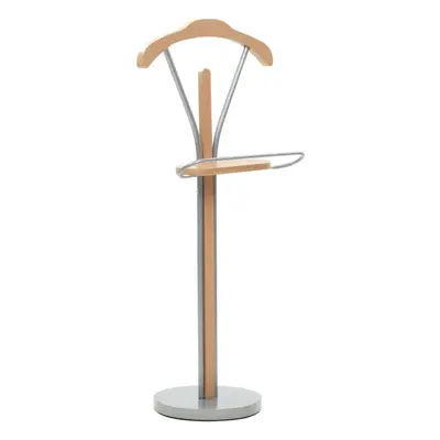 vidaXL Suit Stand 45x35x107cm Natural Clothing Coat Garment Rack Valet Hanger