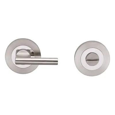 Disabled Thumbturn Handle With Release With Indicator Polished Satin Steel