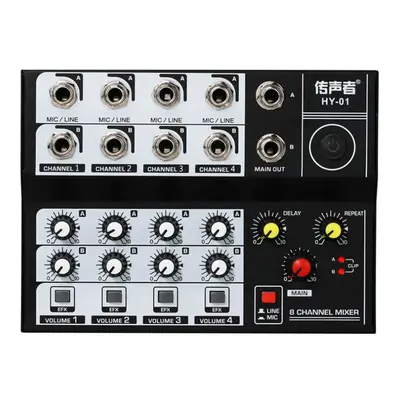 8 Channel Multifunctional USB Audio Mixer Portable Sound