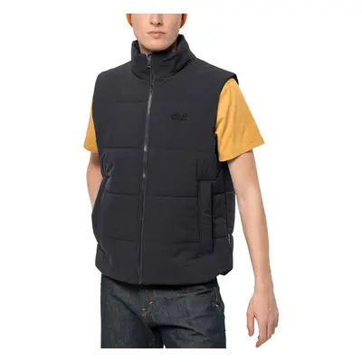 (S, Black) Jack Wolfskin Mens White Frost Windproof Water Repellent Bodywarmer Gilet Vest