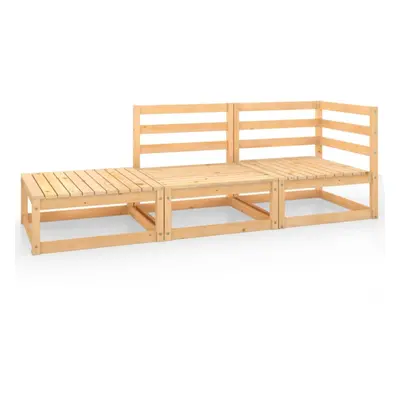 vidaXL Garden Lounge Set Outdoor Furniture Set Wooden Piece Solid Pinewood