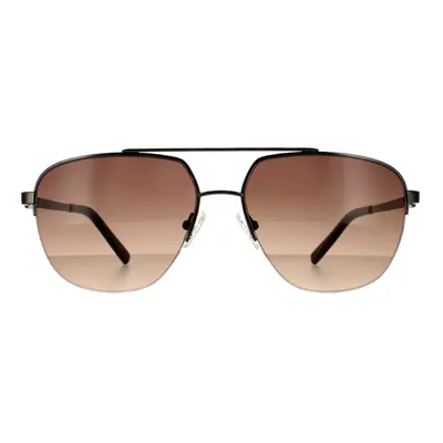 Guess Sunglasses GF5065 08F Shiny Gunmetal Brown Gradient