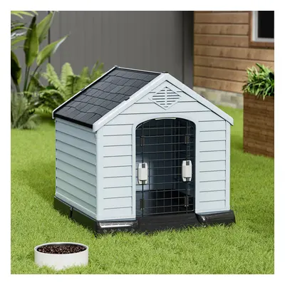 (75cm W x 76cm D x 82cm H) Outdoor Waterproof Dog Kennel Pet House with Air Vents and Door