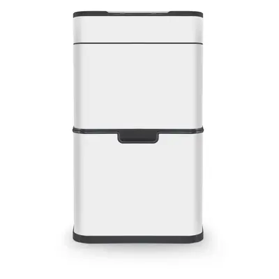 Tower Ozone Recycling Sensor Bin, 50L, Hands Free Opening, Carbon Filter, White T938021WHT