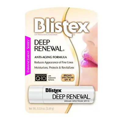 Blistex Lip Protectant Sunscreen Deep Renewal Anti-Aging Formula 0.13 Ounce (3.69g) ( Value Pack