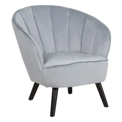 Armchair DALA Velvet Light Grey