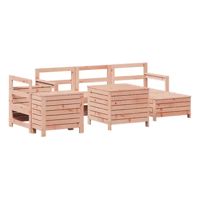 (natural douglas) vidaXL Garden Sofa Set Piece Outdoor Sofa Corner Sofa White Solid Wood Pine